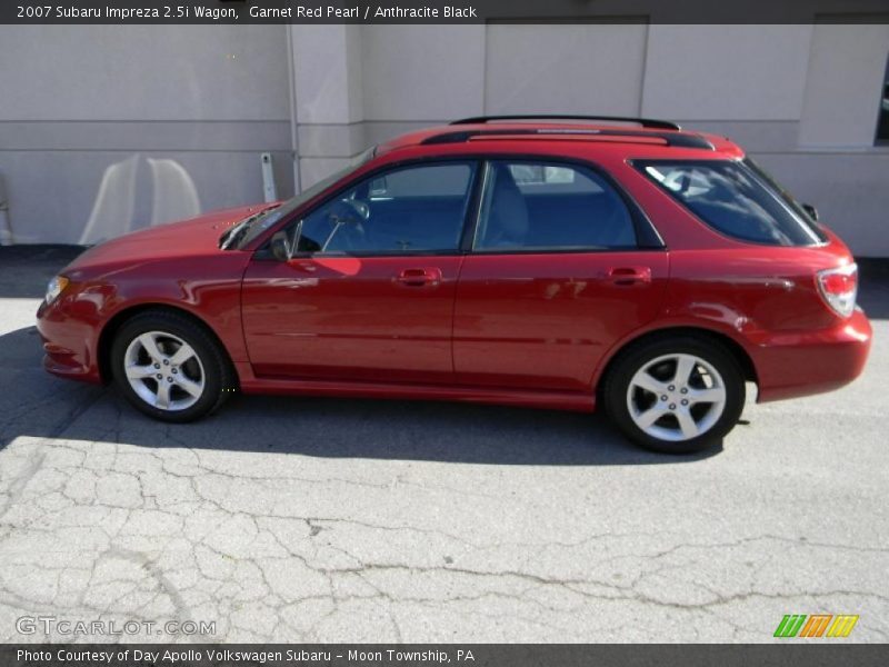 Garnet Red Pearl / Anthracite Black 2007 Subaru Impreza 2.5i Wagon