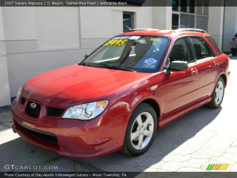 Garnet Red Pearl / Anthracite Black 2007 Subaru Impreza 2.5i Wagon