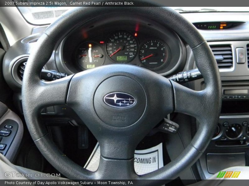 Garnet Red Pearl / Anthracite Black 2007 Subaru Impreza 2.5i Wagon