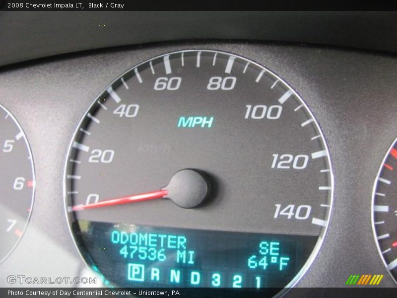 Black / Gray 2008 Chevrolet Impala LT