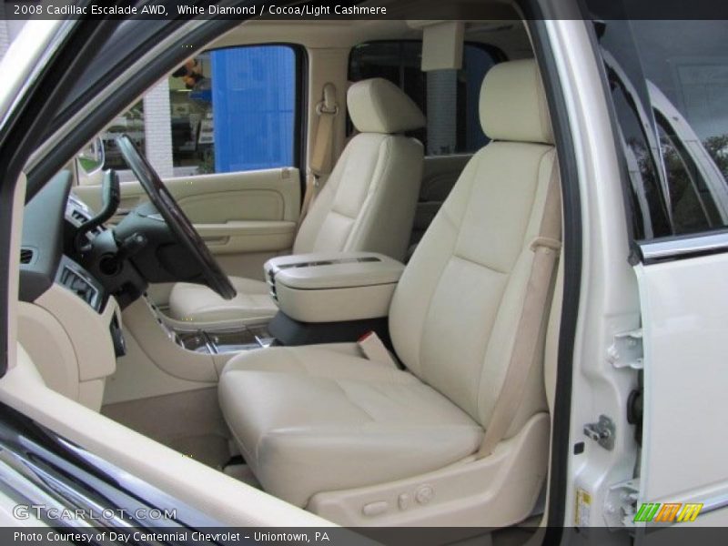 White Diamond / Cocoa/Light Cashmere 2008 Cadillac Escalade AWD