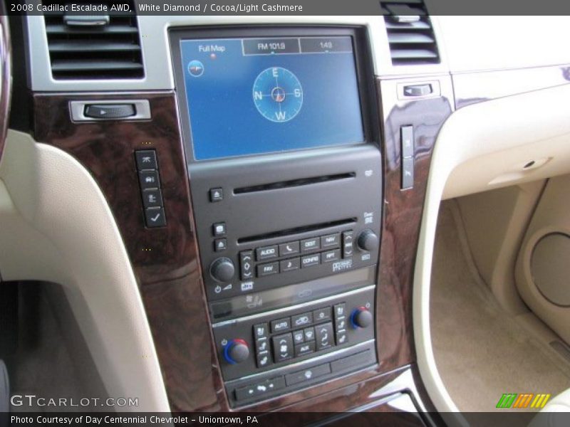 White Diamond / Cocoa/Light Cashmere 2008 Cadillac Escalade AWD