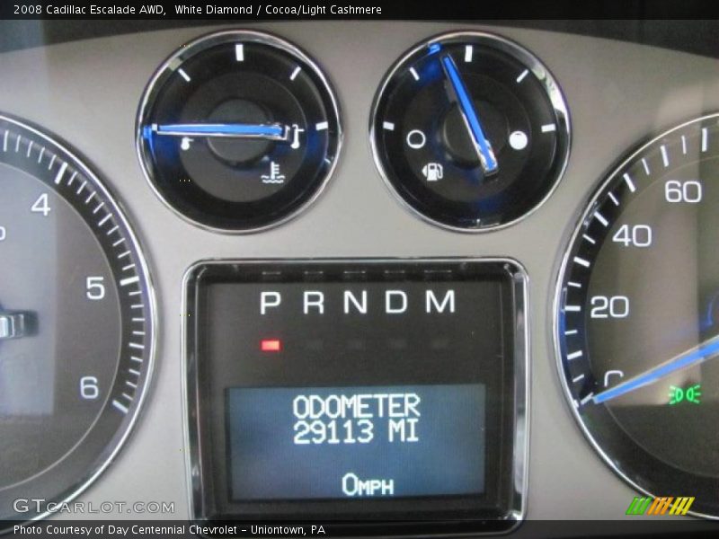 White Diamond / Cocoa/Light Cashmere 2008 Cadillac Escalade AWD