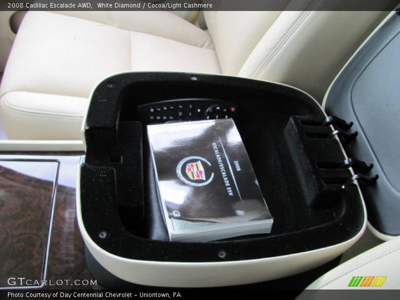 White Diamond / Cocoa/Light Cashmere 2008 Cadillac Escalade AWD