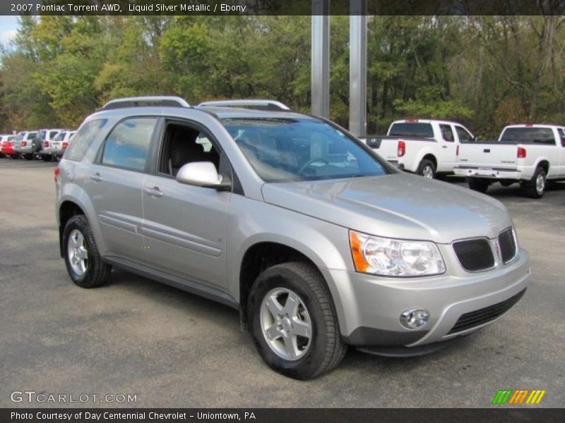 Liquid Silver Metallic / Ebony 2007 Pontiac Torrent AWD