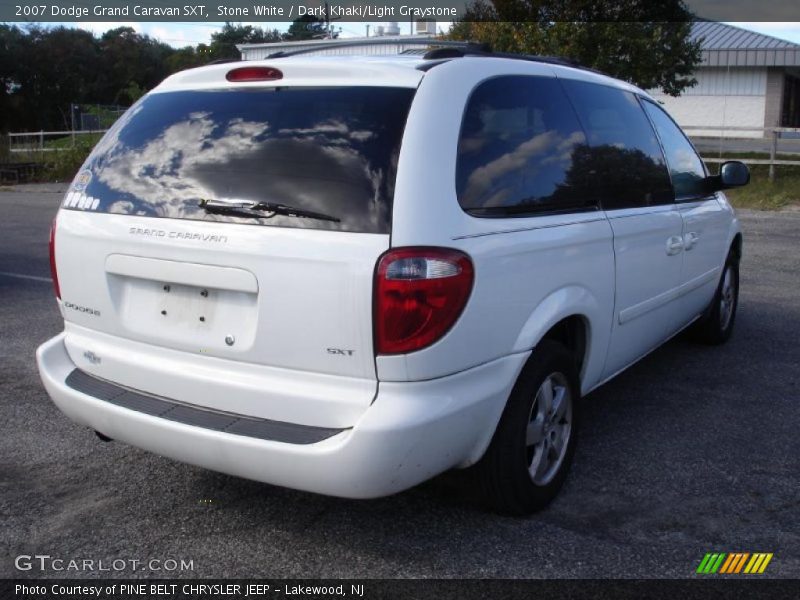 Stone White / Dark Khaki/Light Graystone 2007 Dodge Grand Caravan SXT