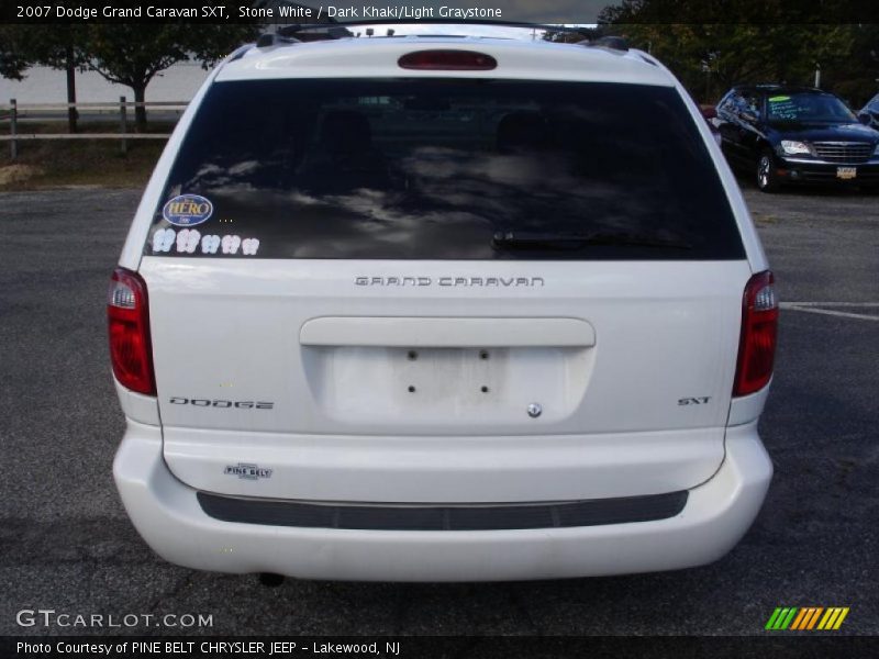 Stone White / Dark Khaki/Light Graystone 2007 Dodge Grand Caravan SXT