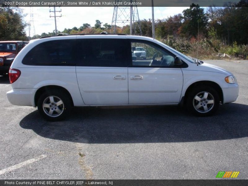 Stone White / Dark Khaki/Light Graystone 2007 Dodge Grand Caravan SXT