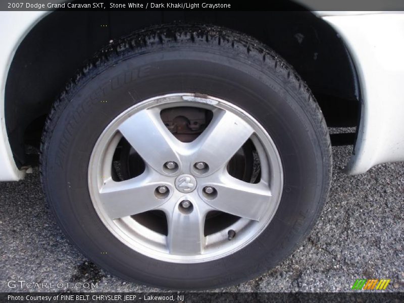 Stone White / Dark Khaki/Light Graystone 2007 Dodge Grand Caravan SXT
