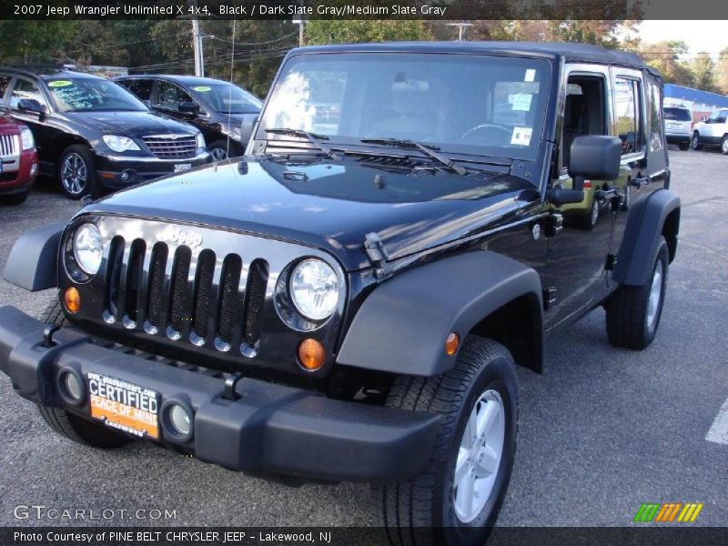 Black / Dark Slate Gray/Medium Slate Gray 2007 Jeep Wrangler Unlimited X 4x4