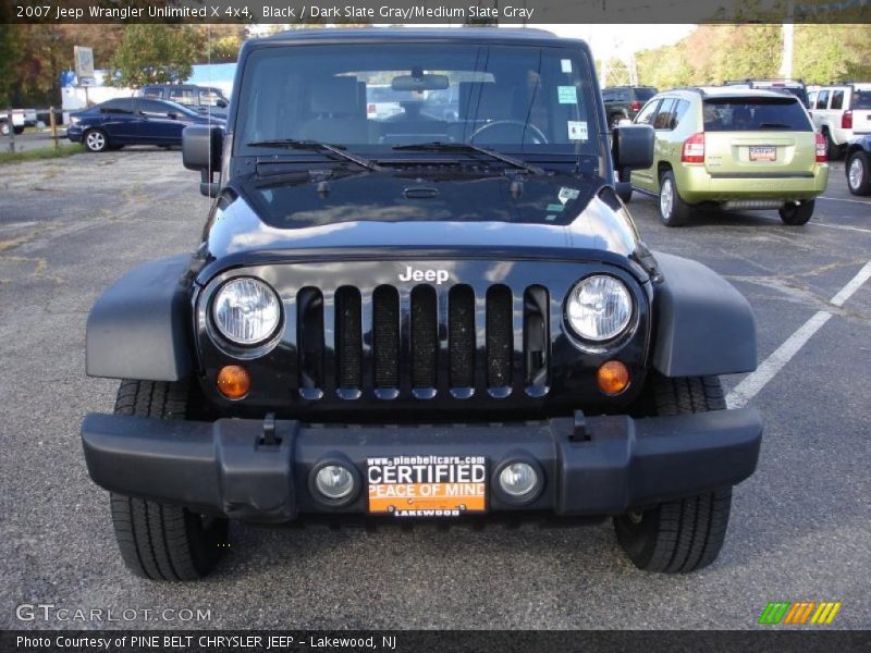 Black / Dark Slate Gray/Medium Slate Gray 2007 Jeep Wrangler Unlimited X 4x4