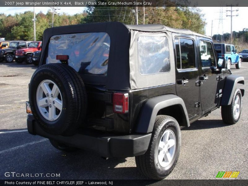 Black / Dark Slate Gray/Medium Slate Gray 2007 Jeep Wrangler Unlimited X 4x4