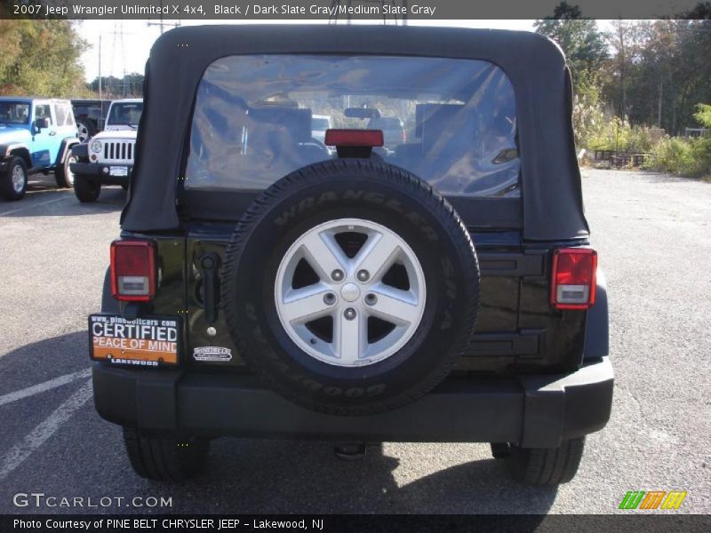 Black / Dark Slate Gray/Medium Slate Gray 2007 Jeep Wrangler Unlimited X 4x4