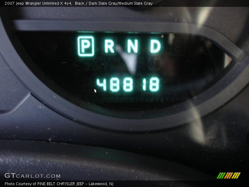 Black / Dark Slate Gray/Medium Slate Gray 2007 Jeep Wrangler Unlimited X 4x4