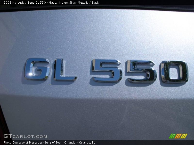 Iridium Silver Metallic / Black 2008 Mercedes-Benz GL 550 4Matic