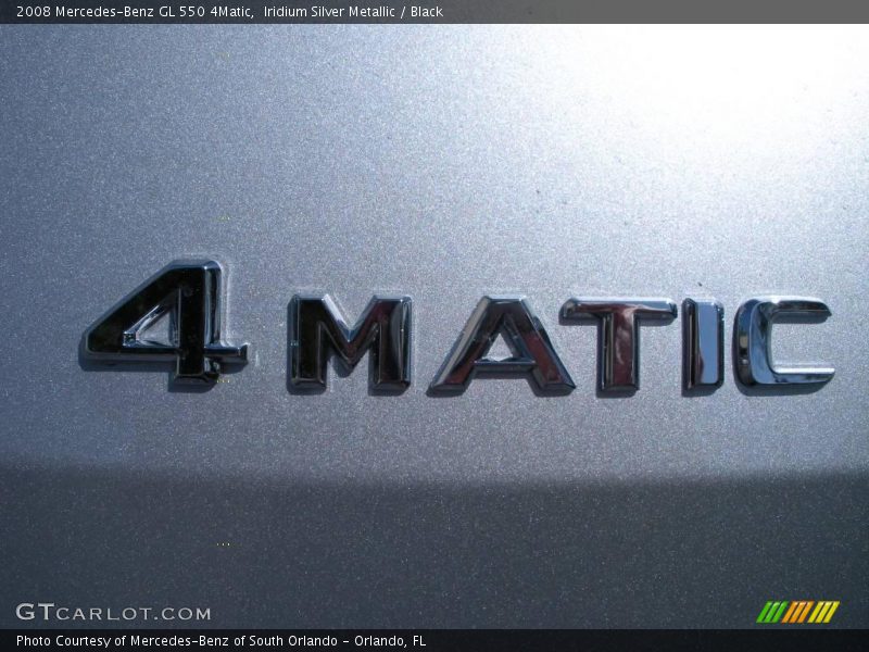 Iridium Silver Metallic / Black 2008 Mercedes-Benz GL 550 4Matic