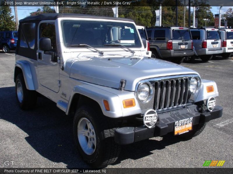 Bright Silver Metallic / Dark Slate Gray 2005 Jeep Wrangler Unlimited 4x4