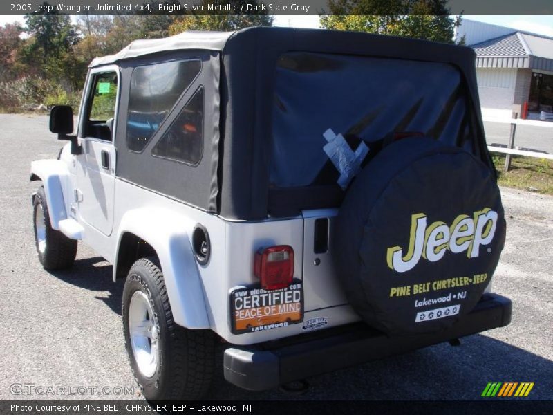 Bright Silver Metallic / Dark Slate Gray 2005 Jeep Wrangler Unlimited 4x4