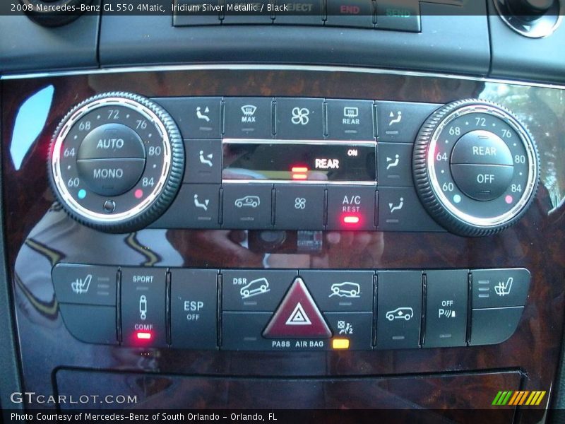 Iridium Silver Metallic / Black 2008 Mercedes-Benz GL 550 4Matic