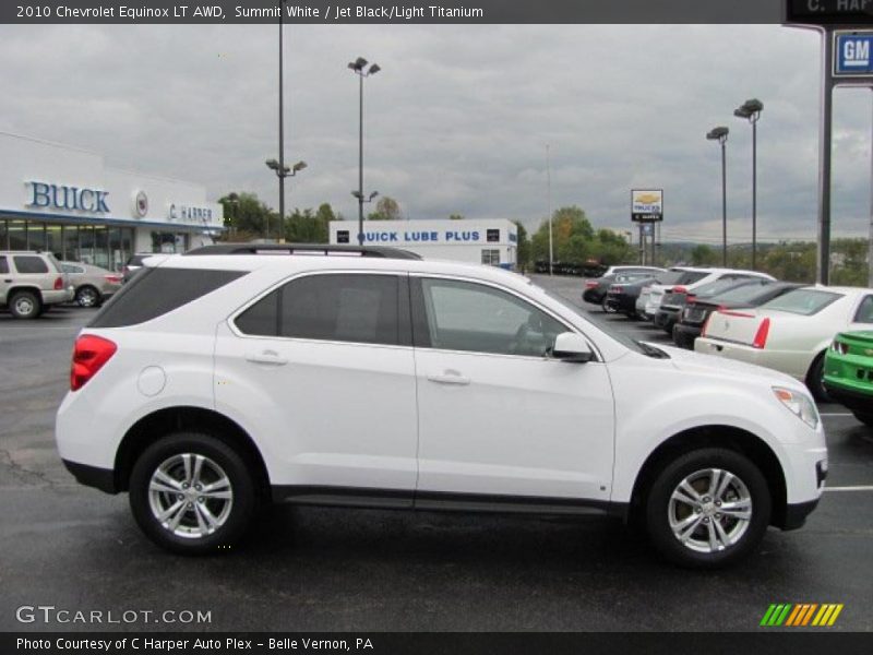 Summit White / Jet Black/Light Titanium 2010 Chevrolet Equinox LT AWD