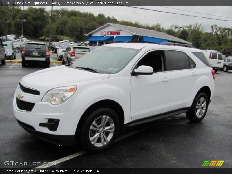 Summit White / Jet Black/Light Titanium 2010 Chevrolet Equinox LT AWD
