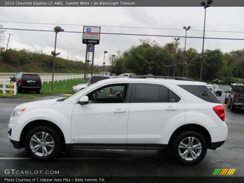 Summit White / Jet Black/Light Titanium 2010 Chevrolet Equinox LT AWD