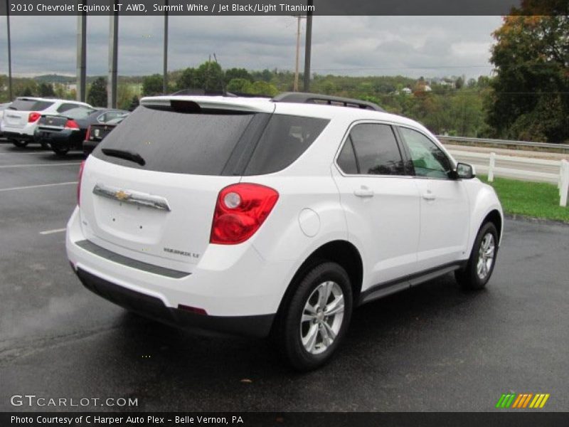 Summit White / Jet Black/Light Titanium 2010 Chevrolet Equinox LT AWD