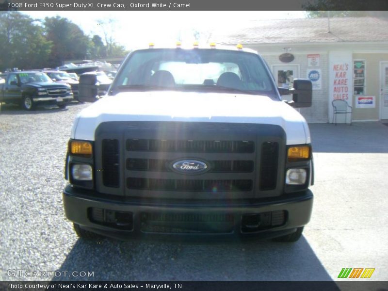 Oxford White / Camel 2008 Ford F350 Super Duty XL Crew Cab