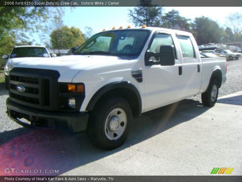 Oxford White / Camel 2008 Ford F350 Super Duty XL Crew Cab