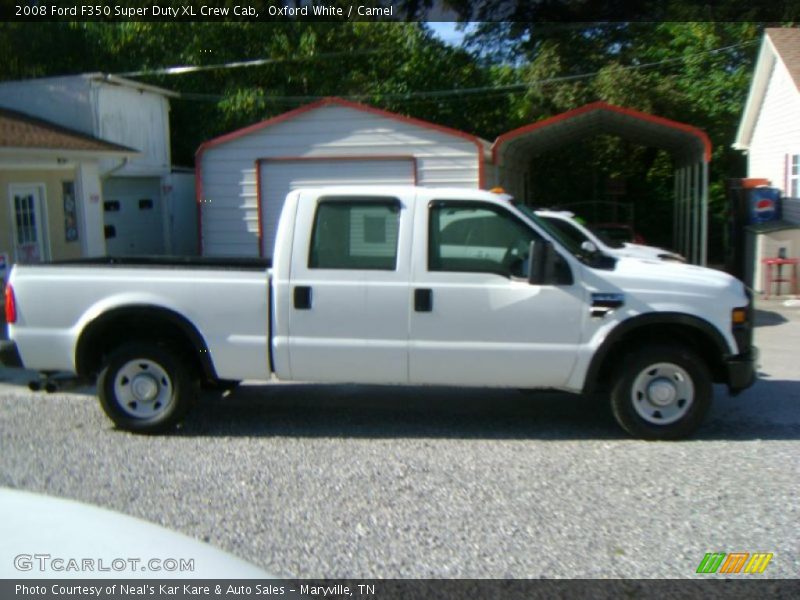 Oxford White / Camel 2008 Ford F350 Super Duty XL Crew Cab