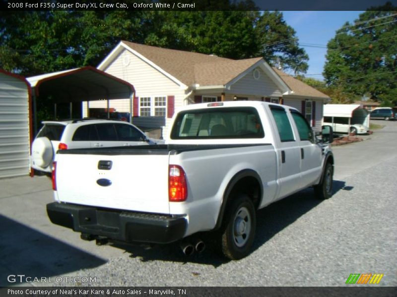 Oxford White / Camel 2008 Ford F350 Super Duty XL Crew Cab