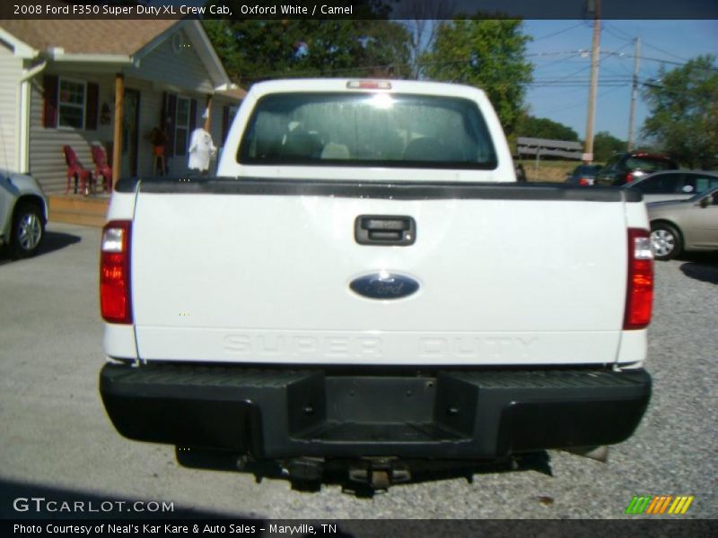 Oxford White / Camel 2008 Ford F350 Super Duty XL Crew Cab