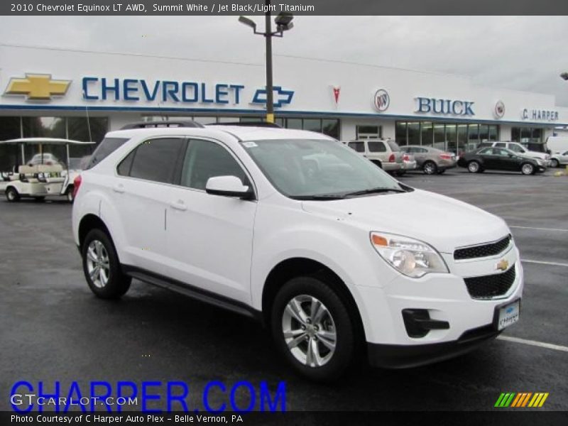 Summit White / Jet Black/Light Titanium 2010 Chevrolet Equinox LT AWD