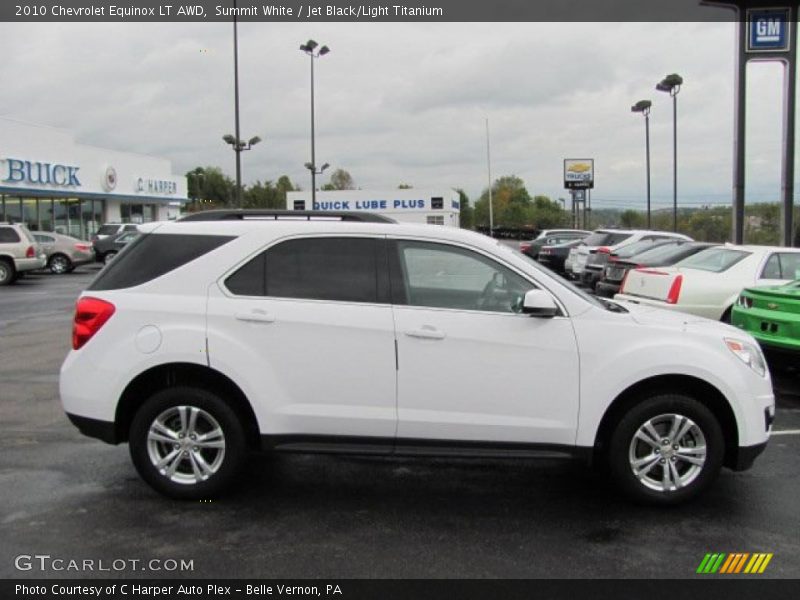 Summit White / Jet Black/Light Titanium 2010 Chevrolet Equinox LT AWD