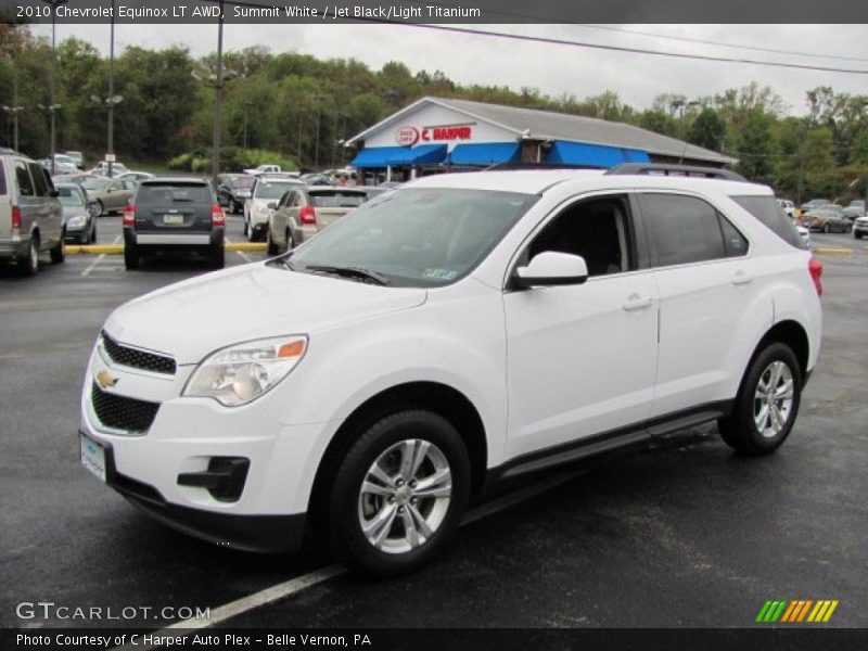 Summit White / Jet Black/Light Titanium 2010 Chevrolet Equinox LT AWD