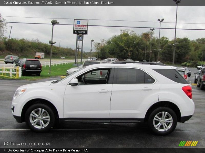 Summit White / Jet Black/Light Titanium 2010 Chevrolet Equinox LT AWD