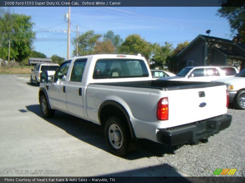 Oxford White / Camel 2008 Ford F350 Super Duty XL Crew Cab