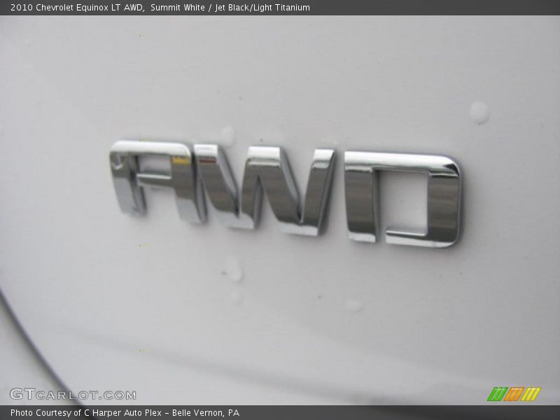 Summit White / Jet Black/Light Titanium 2010 Chevrolet Equinox LT AWD