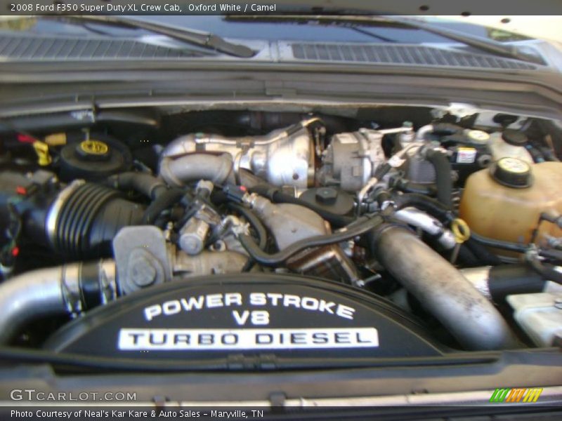 Oxford White / Camel 2008 Ford F350 Super Duty XL Crew Cab