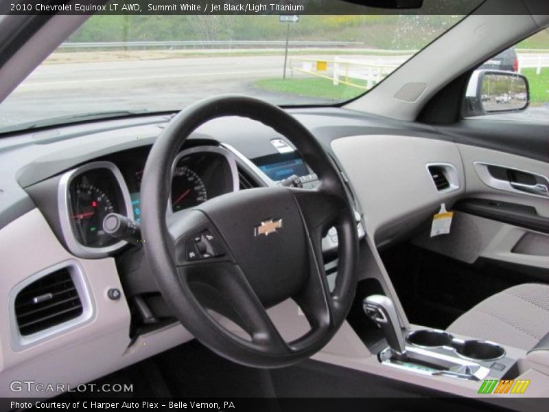 Summit White / Jet Black/Light Titanium 2010 Chevrolet Equinox LT AWD