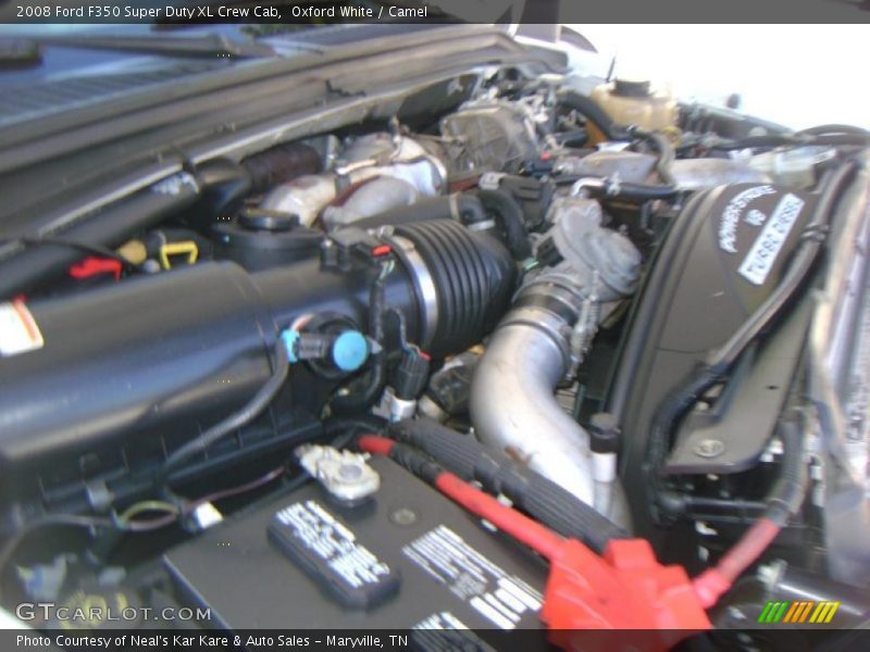 Oxford White / Camel 2008 Ford F350 Super Duty XL Crew Cab