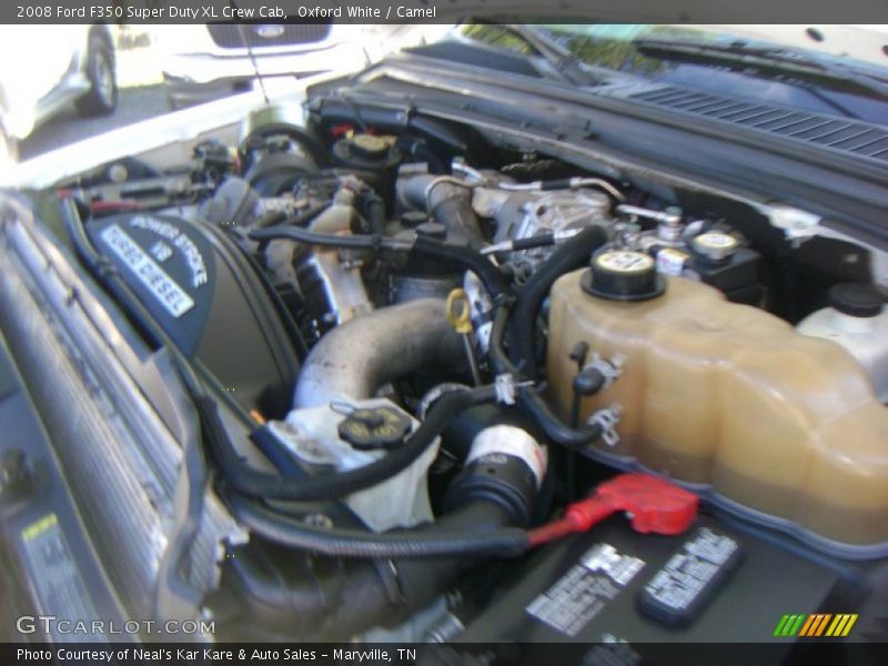 Oxford White / Camel 2008 Ford F350 Super Duty XL Crew Cab
