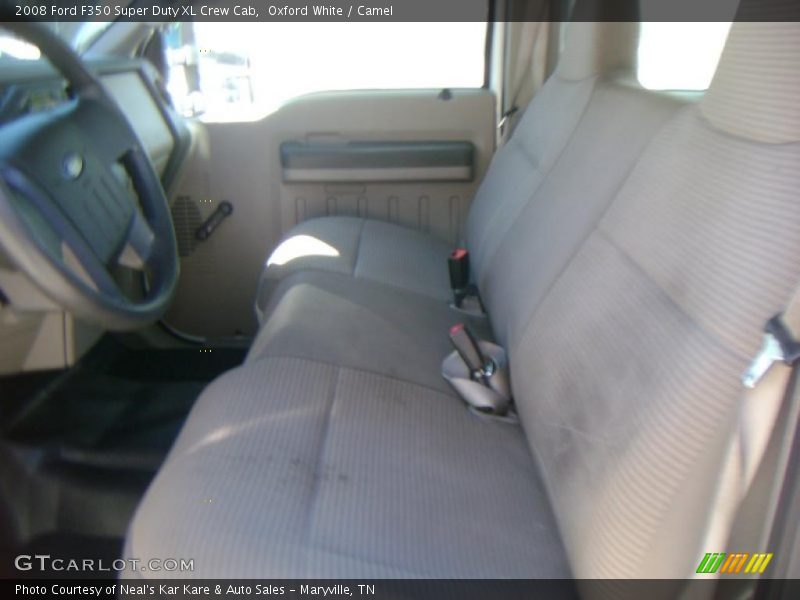 Oxford White / Camel 2008 Ford F350 Super Duty XL Crew Cab