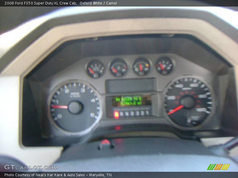 Oxford White / Camel 2008 Ford F350 Super Duty XL Crew Cab