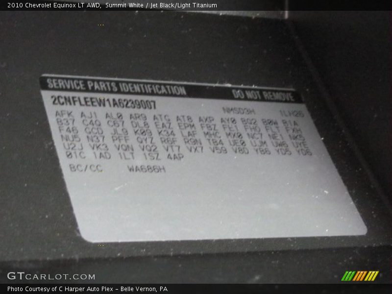 Summit White / Jet Black/Light Titanium 2010 Chevrolet Equinox LT AWD