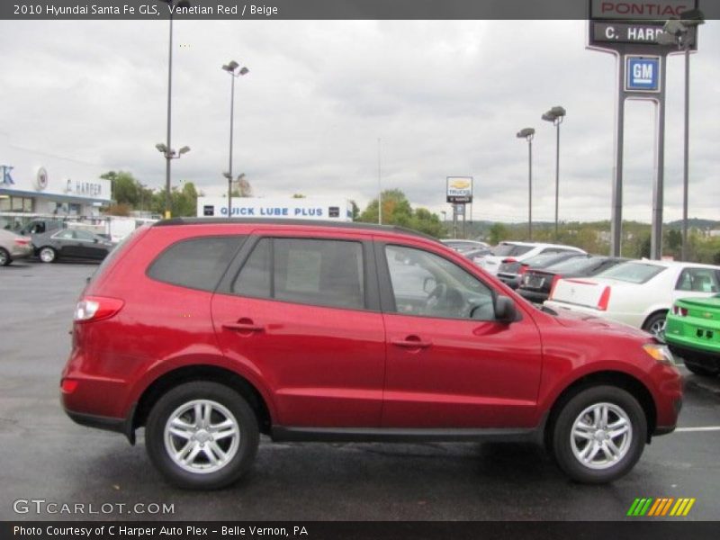 Venetian Red / Beige 2010 Hyundai Santa Fe GLS