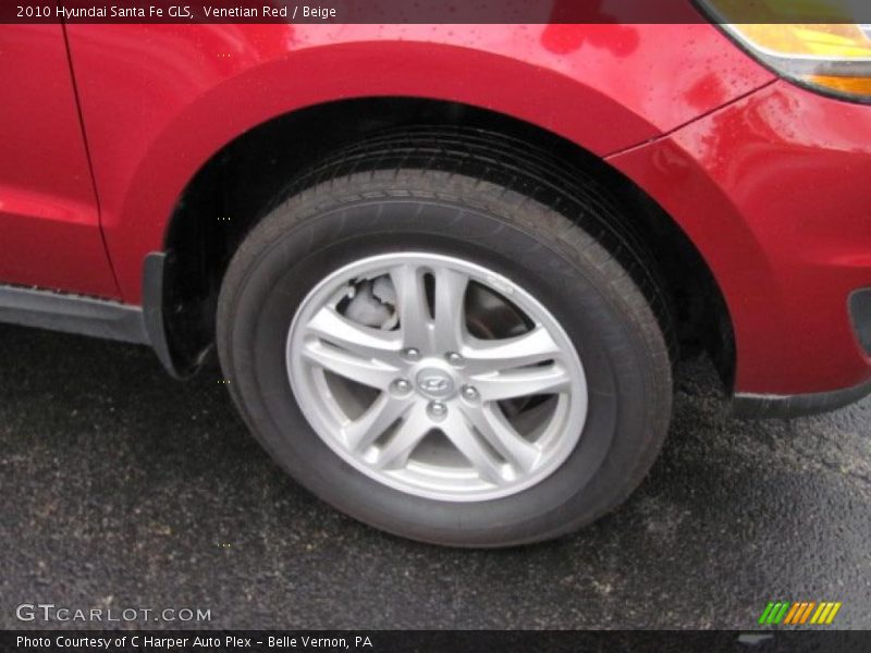 Venetian Red / Beige 2010 Hyundai Santa Fe GLS