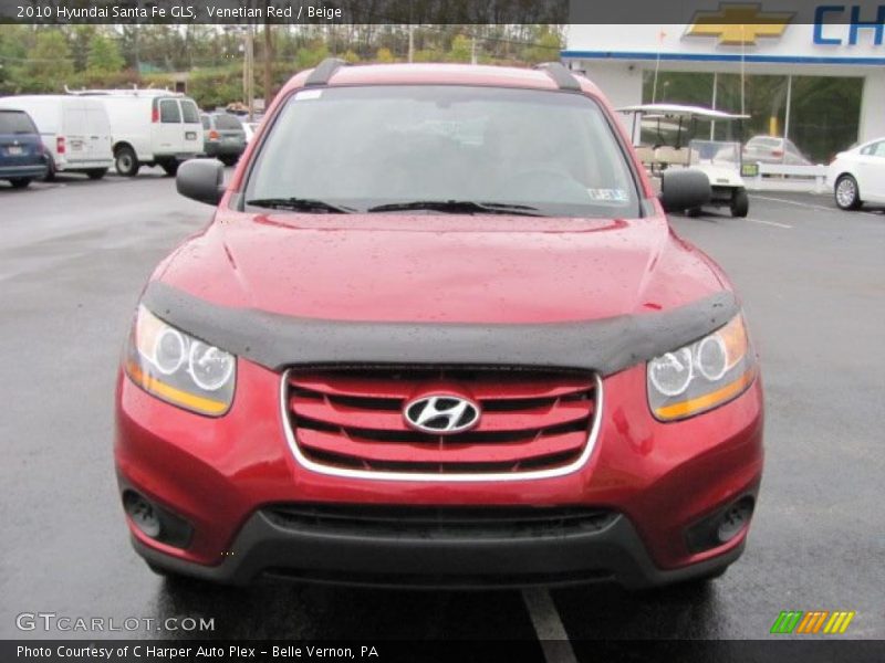 Venetian Red / Beige 2010 Hyundai Santa Fe GLS
