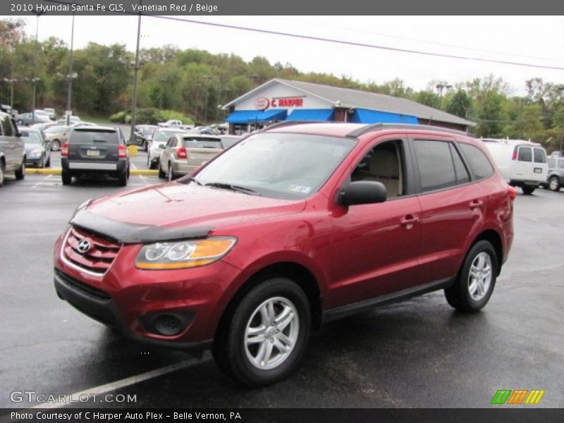 Venetian Red / Beige 2010 Hyundai Santa Fe GLS