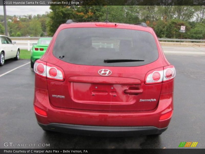 Venetian Red / Beige 2010 Hyundai Santa Fe GLS